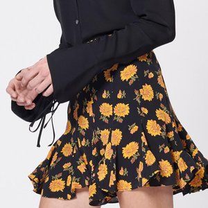 NWT Veronica Beard Silk Weller Floral Skirt